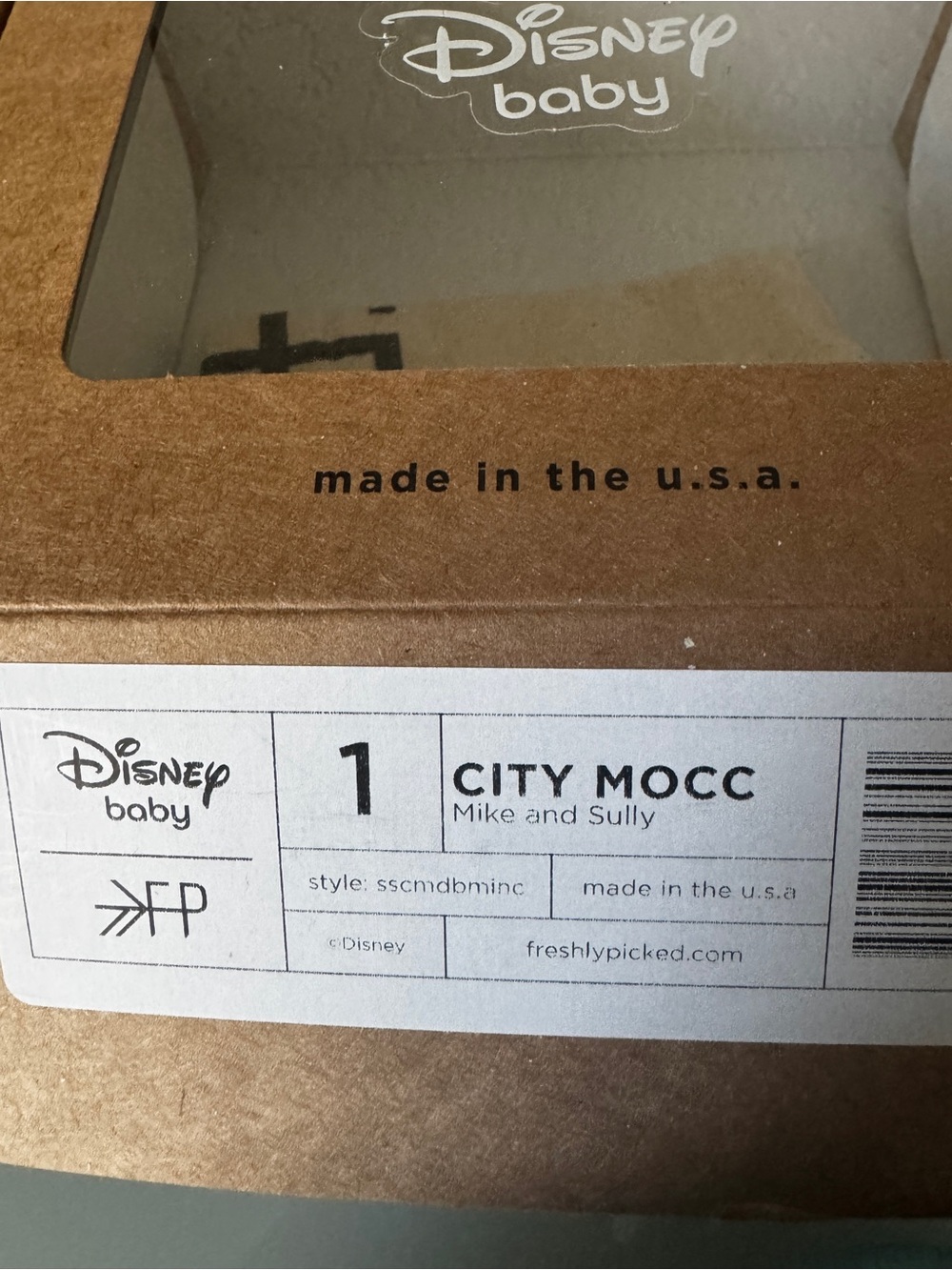 BRNIB 💥Freshly Picked Disney Baby Monsters Inc Moccasins - Picture 5 of 6